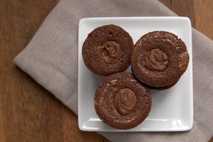 Chocolate Hazelnut Brownie Cups