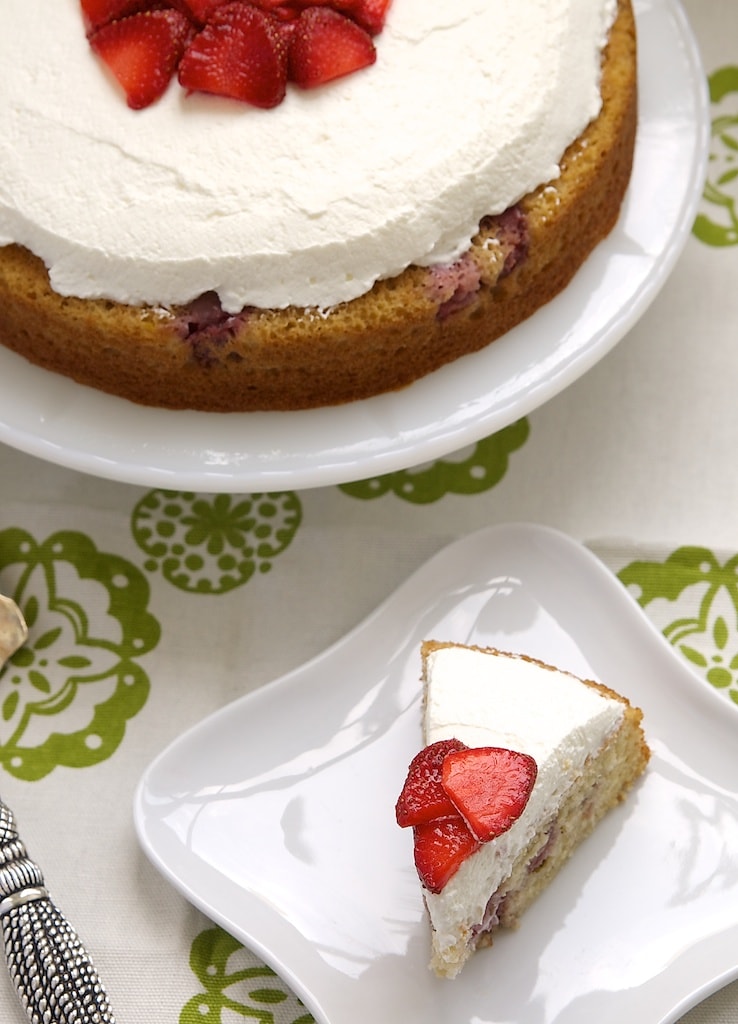 Lemon-Strawberry Shortcake is a simple, delicious cake with plenty of fresh strawberries and a splash of lemon. - Bake or Break