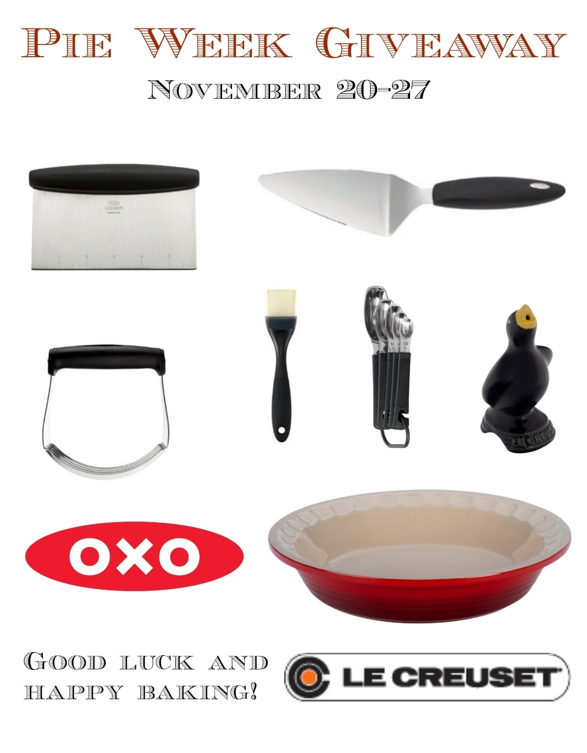 OXO and Le Creuset Pie Week Giveaways | Bake or Break