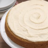 Vanilla Bean Cake with Browned Butter Icing