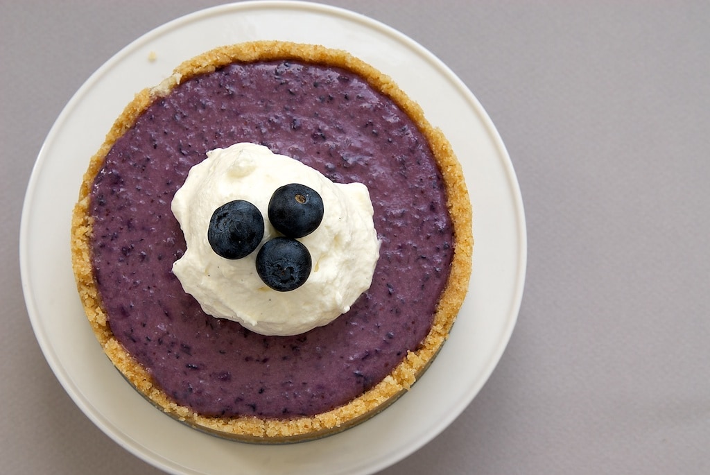 A cookie crust and a simple no-bake berry filling make these No-Bake Blueberry Cheesecakes a perfect berry season treat! - Bake or Break