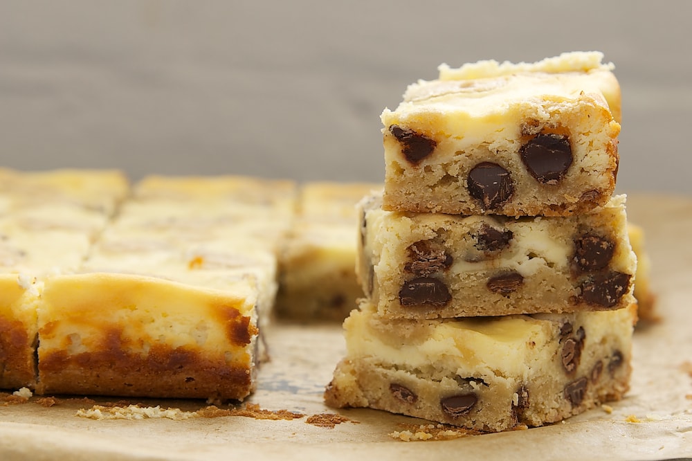 Chocolate Chip Cookie Cheesecake Bars | Bake or Break