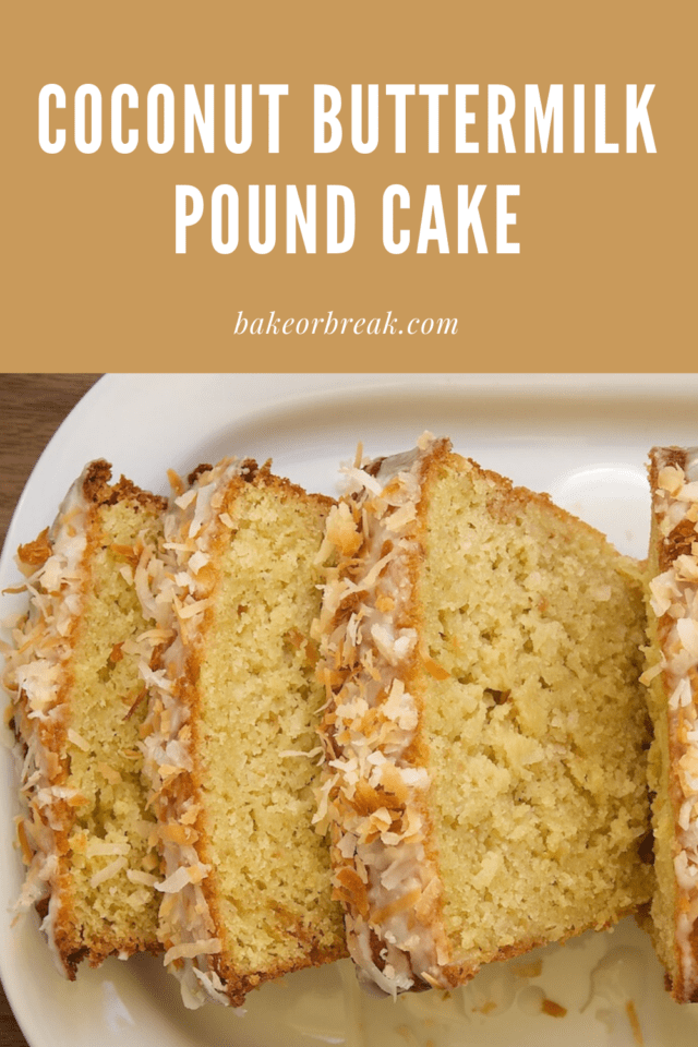 Coconut Buttermilk Pound Cake