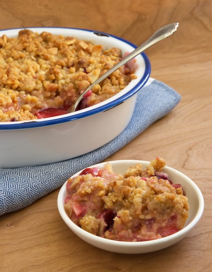 Pear and Plum Crumble