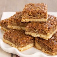 Caramel Pecan Bars are a delicious twist on pecan pie bars. No corn syrup!