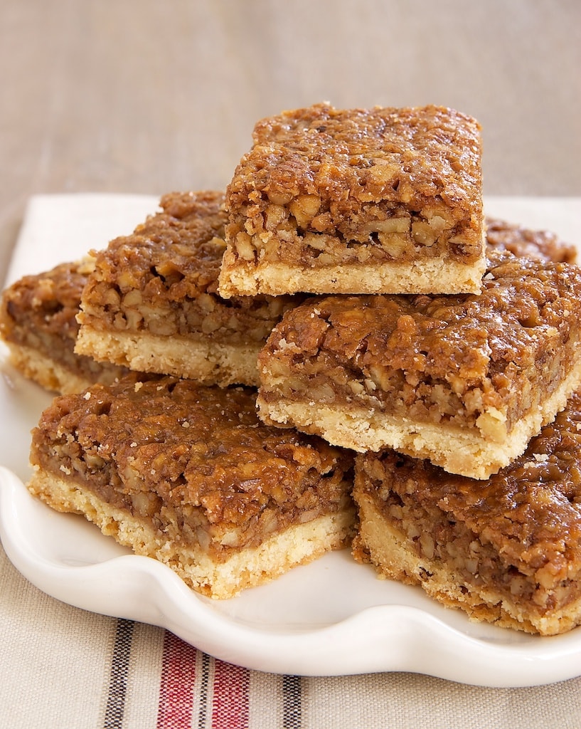 Caramel Pecan Bars are a delicious twist on pecan pie bars. No corn syrup!