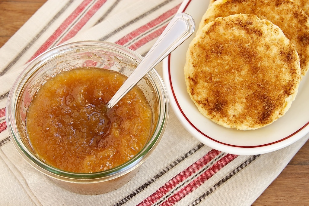 Apple-Pear Butter is so simple to make and so versatile! Serve it with waffles, biscuits, pound cake, and more. - Bake or Break