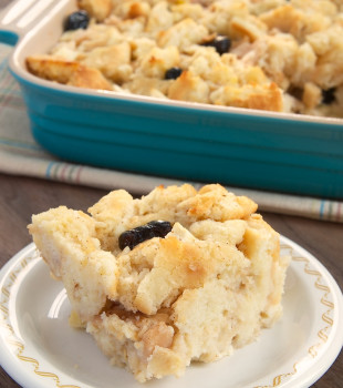 Biscuits offer a unique twist on bread pudding. Perfect for everything from breakfast to dessert!