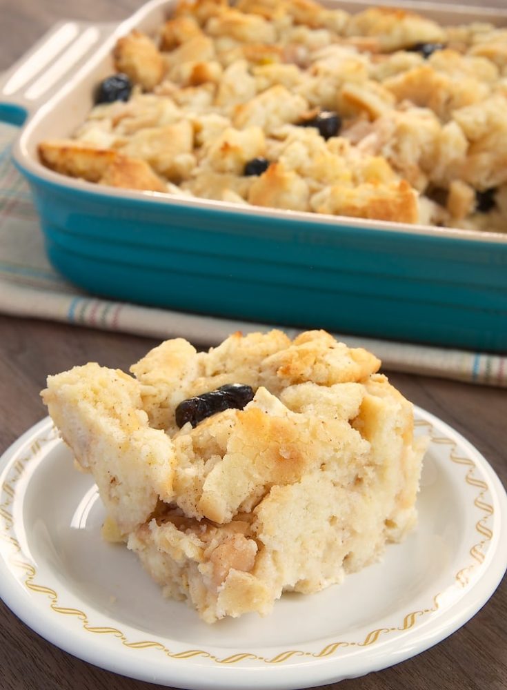 Biscuits offer a unique twist on bread pudding. Perfect for everything from breakfast to dessert!