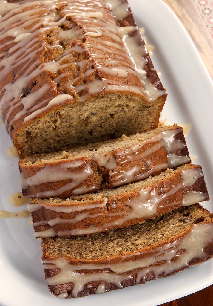 Caramelized Banana Bread with Brown Butter Glaze - Bake or Break