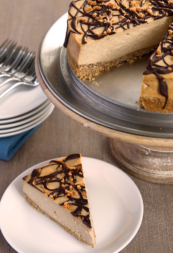 Sweet and salty fans won't want to miss this Peanut Butter Cheesecake with Pretzel Crust. - Bake or Break