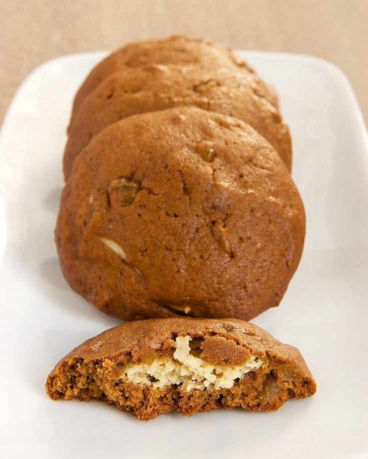 Cream Cheese-Filled Gingerbread Cookies