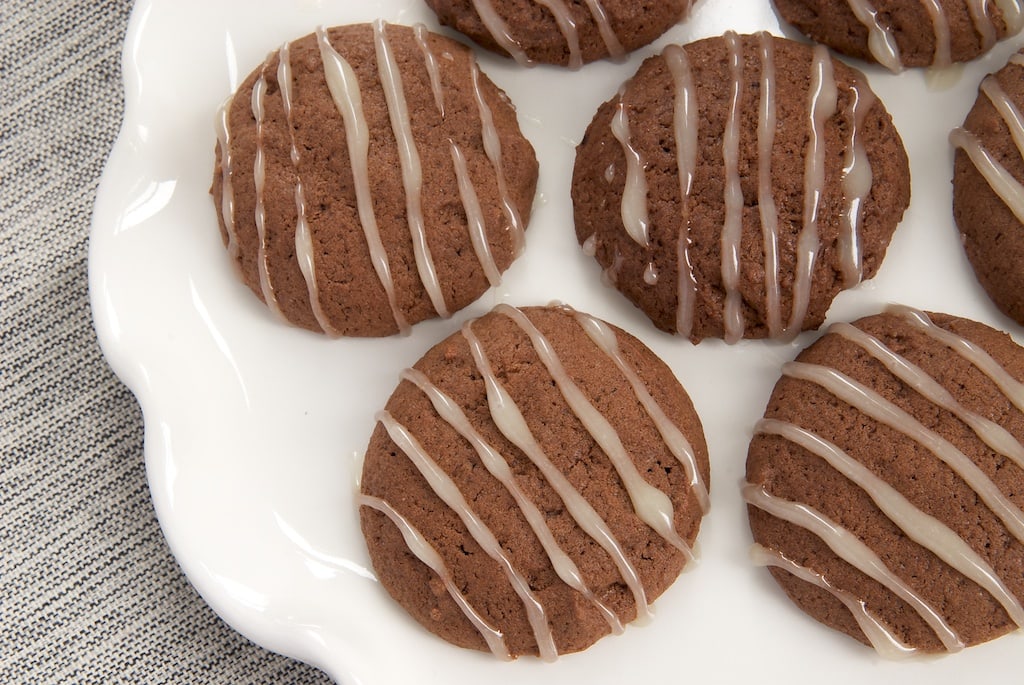 Hot Chocolate Cookies with Marshmallow Glaze are like little bites of hot chocolate! 