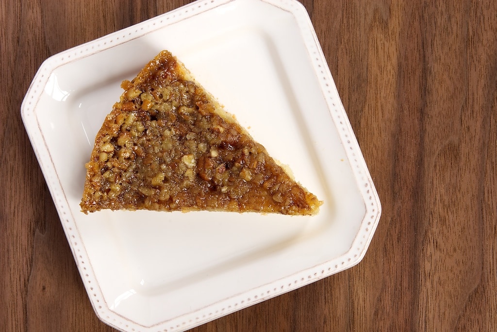 Pecan Pie Coffee Cake is a delicious cake with a layer of pecan pie filling right on top! - Bake or Break