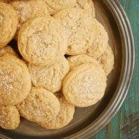 Sugar and Spice Cookies on a pewter tray