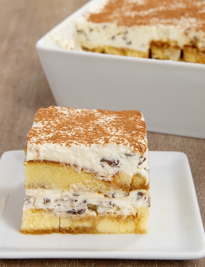 serving of Chocolate Chip Tiramisu