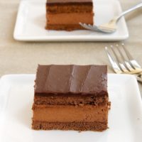 Chocolate cake, chocolate whipped cream, and even more chocolate make this Chocolate Cream Cake absolutely irresistible!