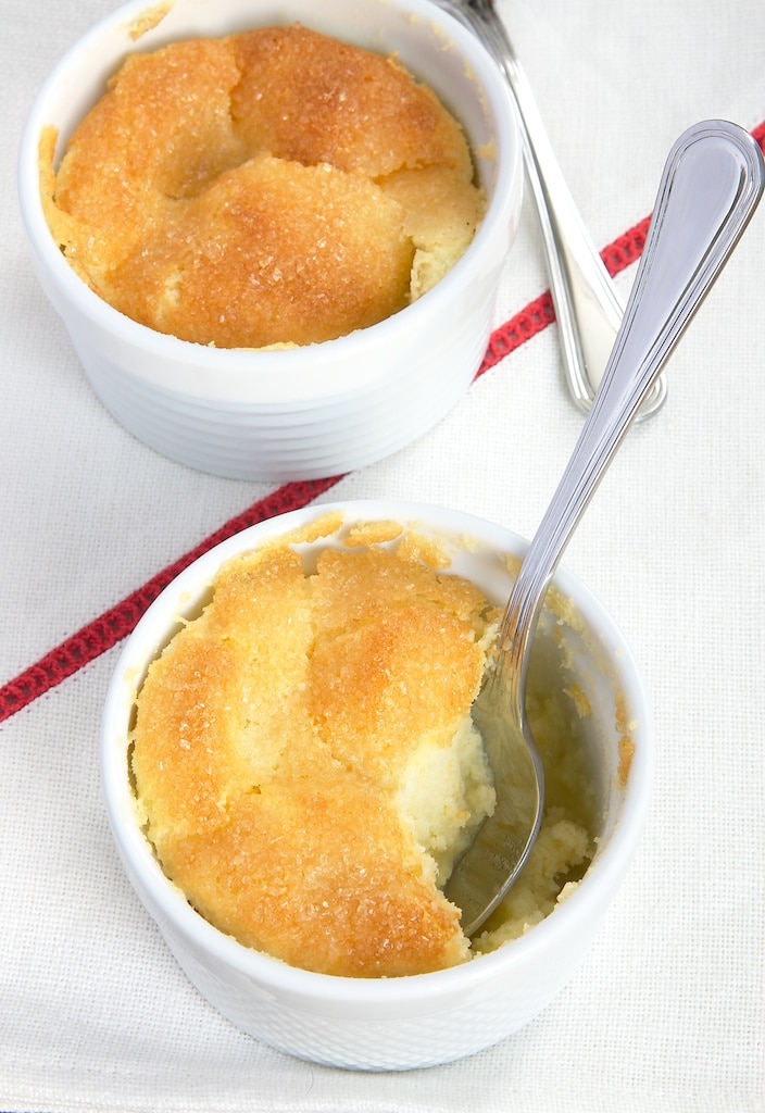 Meyer Lemon Pudding Cakes