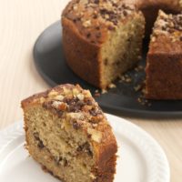 slice of Sour Cream Banana Coffee Cake