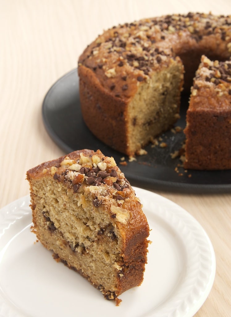 slice of Sour Cream Banana Coffee Cake