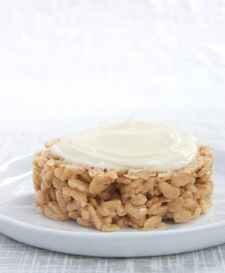 Cinnamon Bun Crispy Treats
