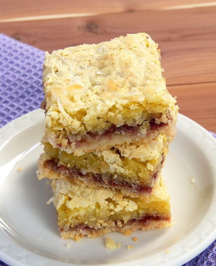 Coconut-Raspberry Bars