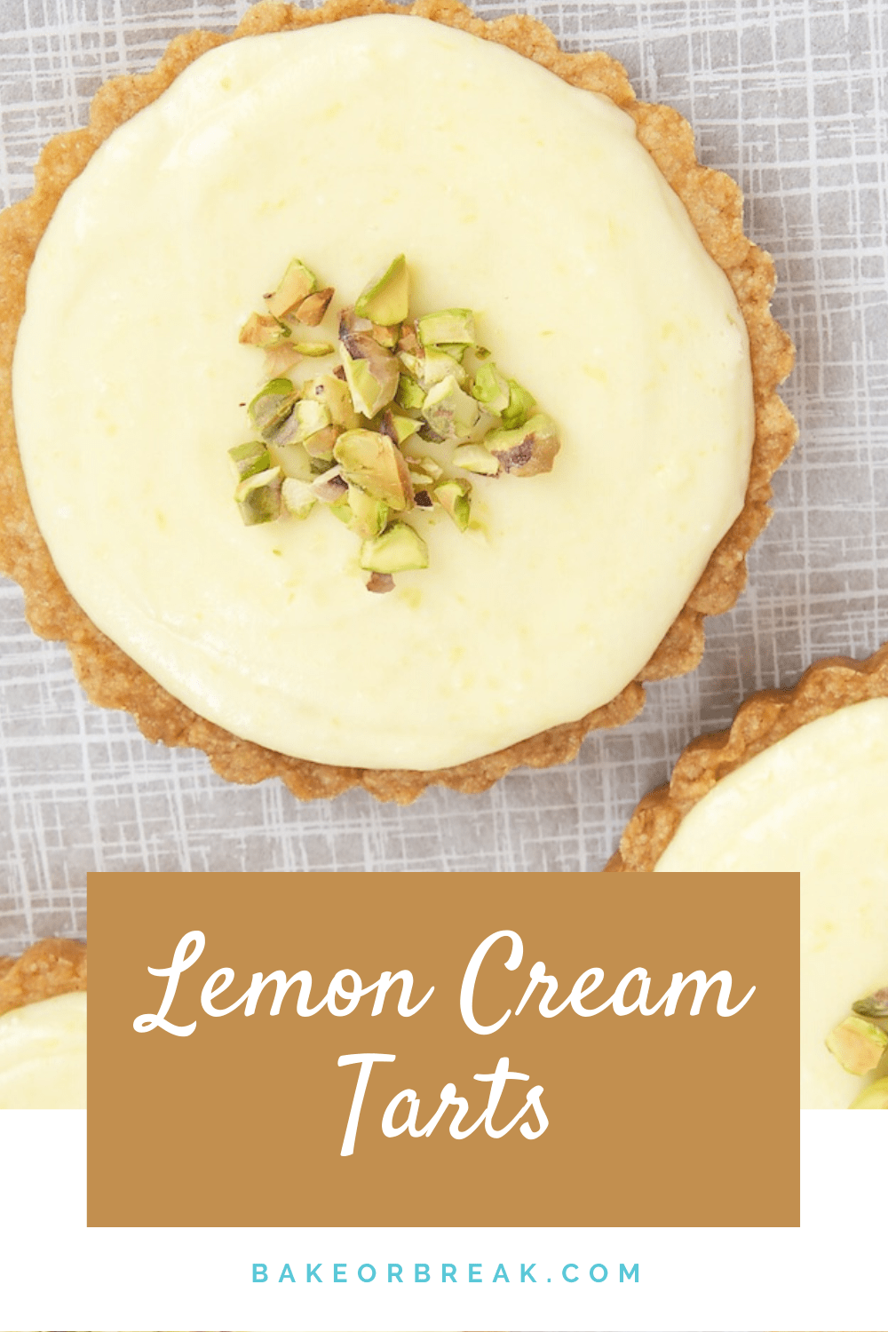 Lemon Cream Tarts bakeorbreak.com