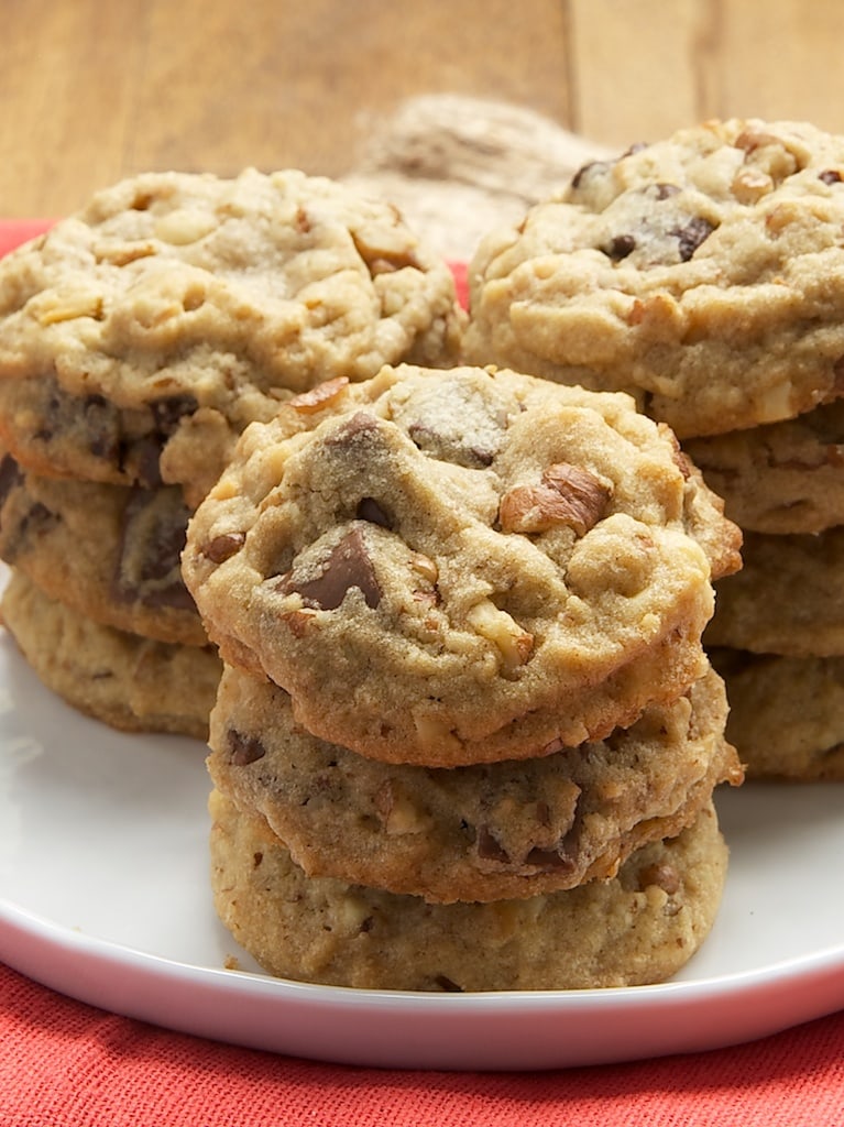 Triple Chocolate Chunk Nut Cookies