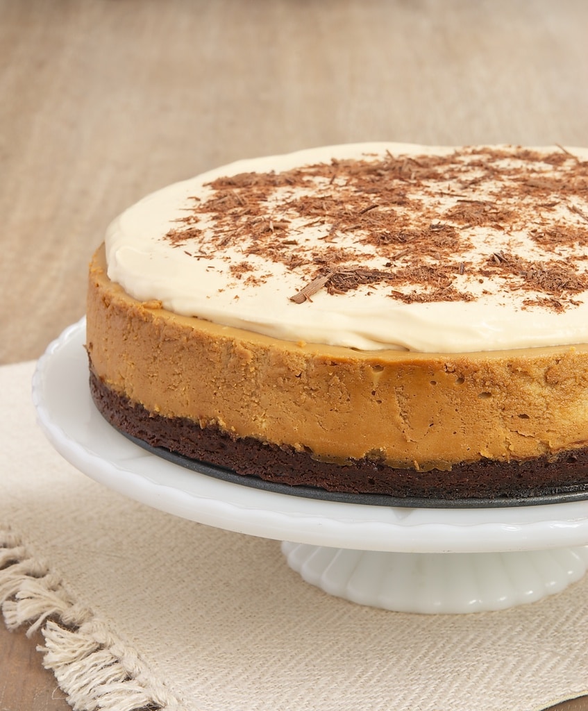 Dulce de Leche Cheesecake with Brownie Crust - Bake or Break