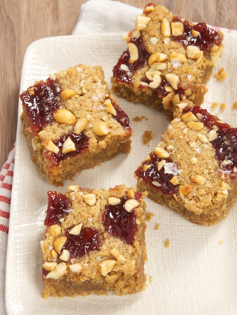 Salty Peanut Butter And Jelly Blondies Bake Or Break