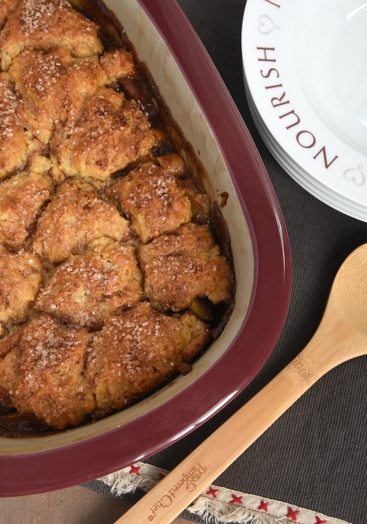 Apples, cinnamon, and lots of brown sugar make this Brown Sugar Apple Cobbler a fall baking must!