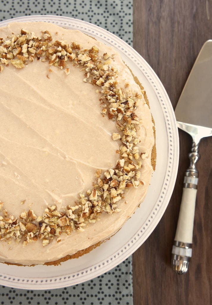 Apple Spice Cake with Cinnamon Cream Cheese Frosting