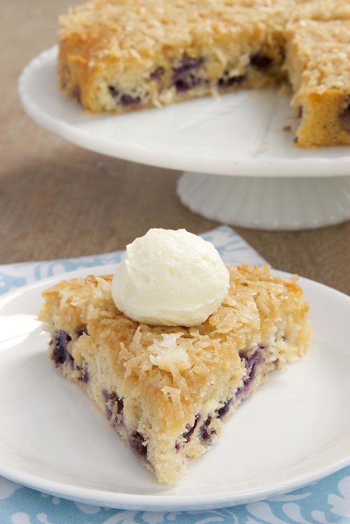 Coconut Blueberry Layer Cake - A Classic Twist