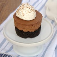 Mini No-Bake Chocolate Cheesecakes are all about the chocolate!