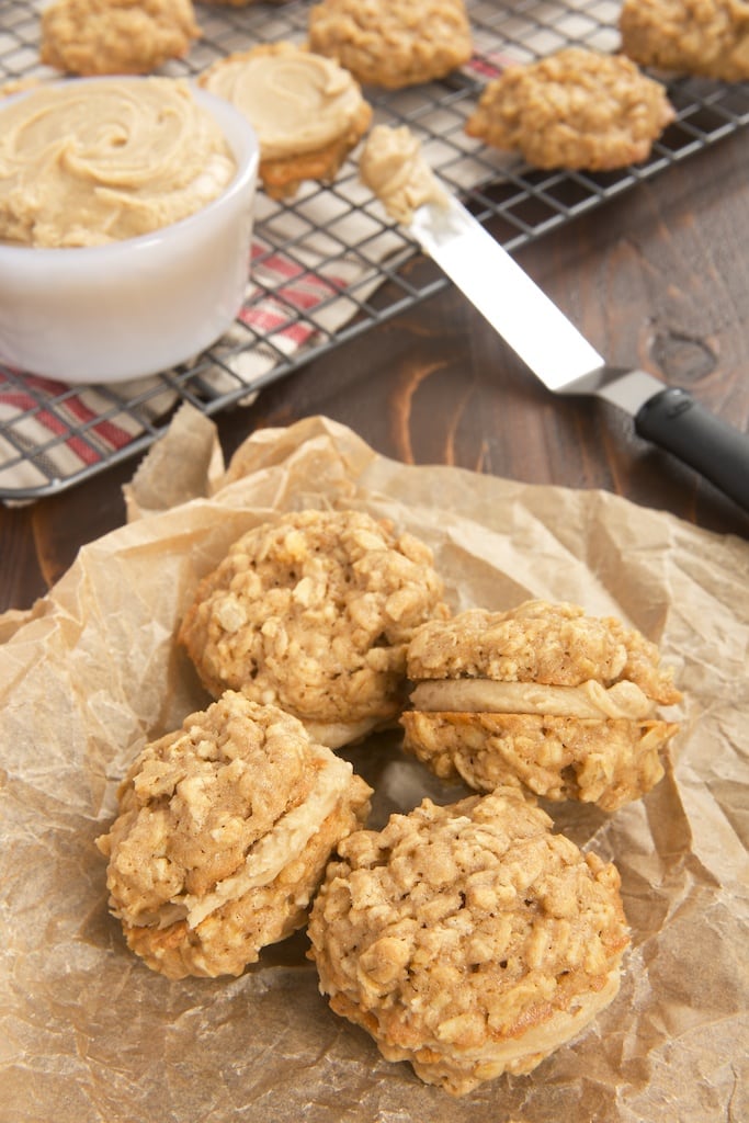 Butterscotch Oatmeal Sandwich Cookies