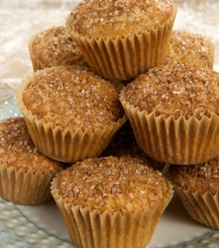 Maple Nut Muffins served on a plate