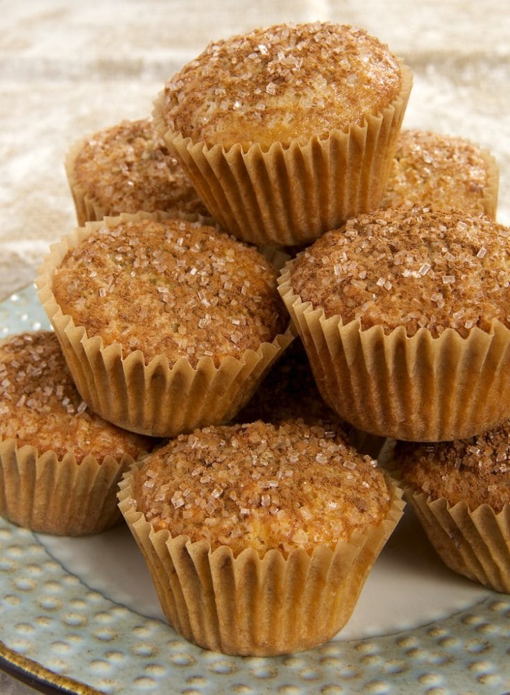 Maple Nut Muffins served on a plate