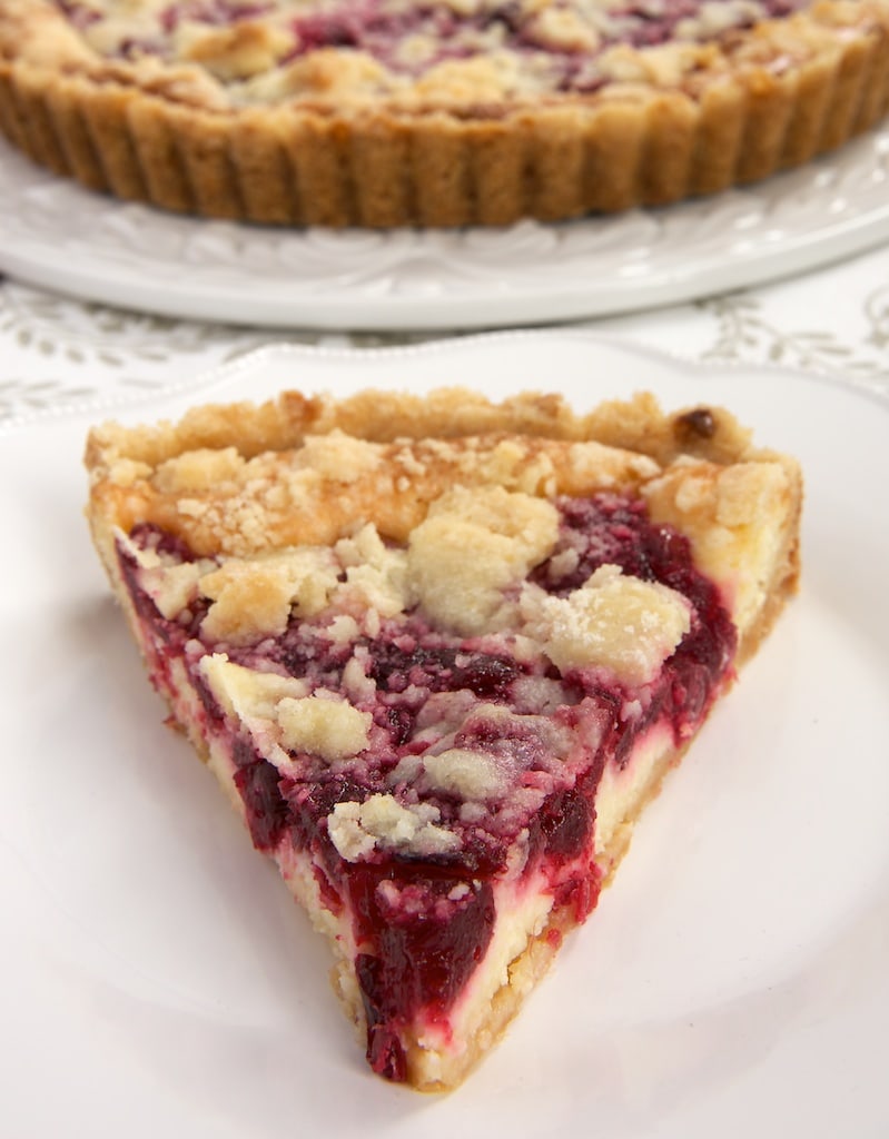 slice of Cranberry Cheesecake Pie