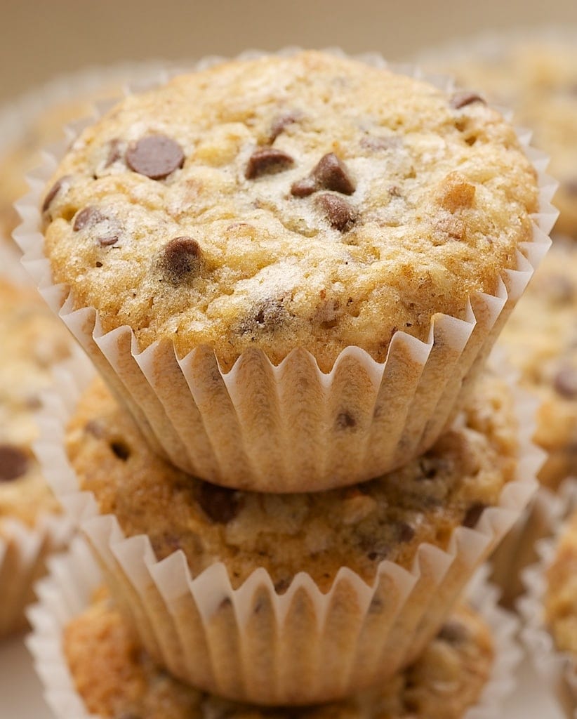 stack of Chocolate Chip Pecan Cookie Bites