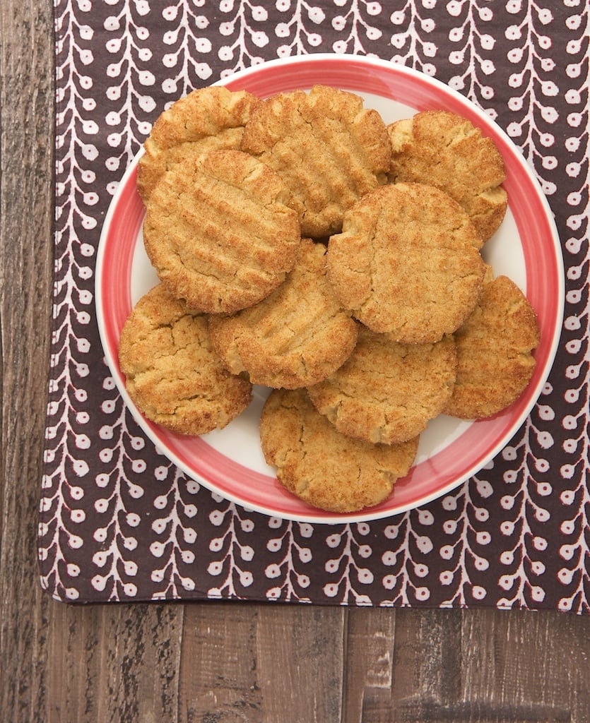 Peanut butter cookies + cinnamon-sugar = Peanut Butter Snickerdoodles