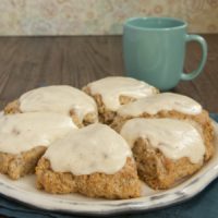 Spiced Oat Scones with Brown Butter Glaze are a perfect choice for a special morning treat!