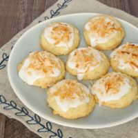 White chocolate chunks and toasted coconut dress up traditional sugar cookies.