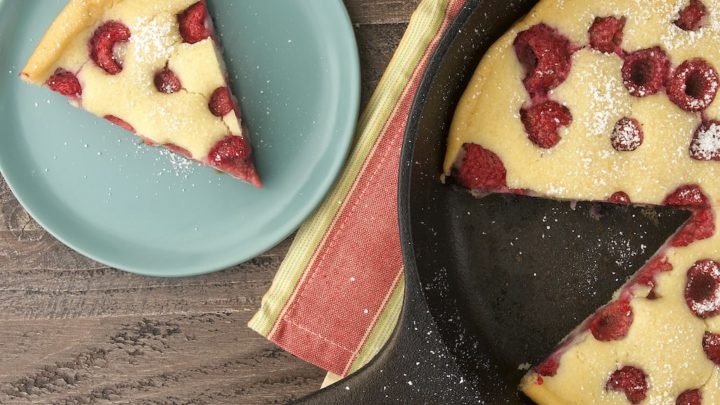 Easy Raspberry Skillet Pancake - Sweetest Menu