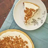 Sweet, spiced cookie butter takes center stage in this Cookie Butter No-Bake Cheesecake! - Bake or Break