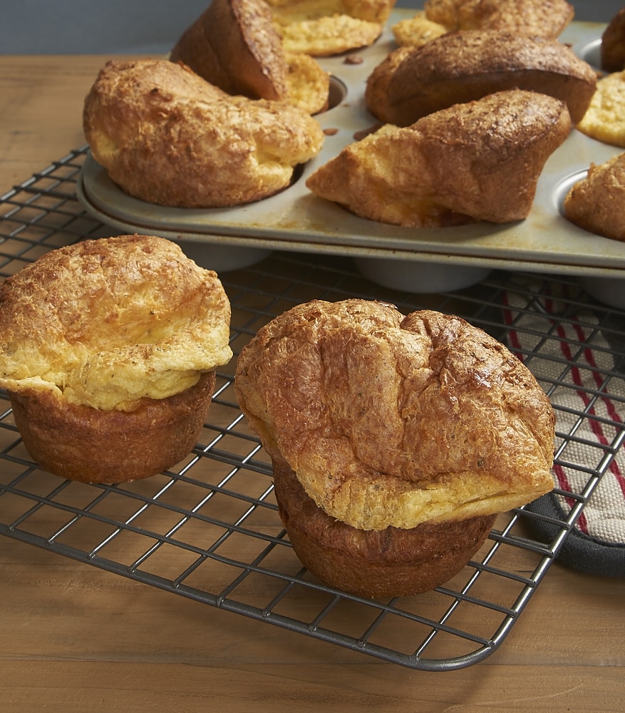 By following just a few simple tips, you can make perfect, delicious Herbed Popovers! - bakeorbreak.com