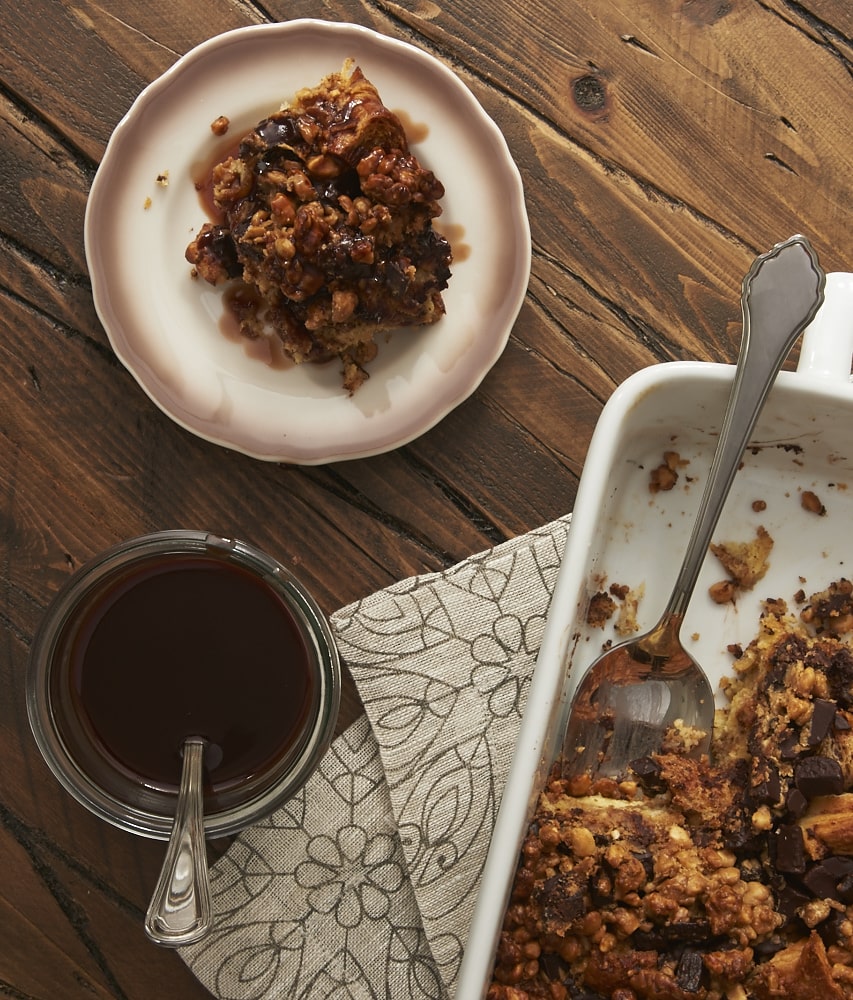 Peanut Butter-Chocolate Bread Pudding is a dessert dream for fans of that classic flavor combination. So simple to put together and so very delicious! - Bake or Break