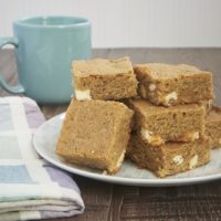 Spiced White Chocolate Blondies offer a tasty blend of sweet and spice. These are not your everyday blondies! - Bake or Break