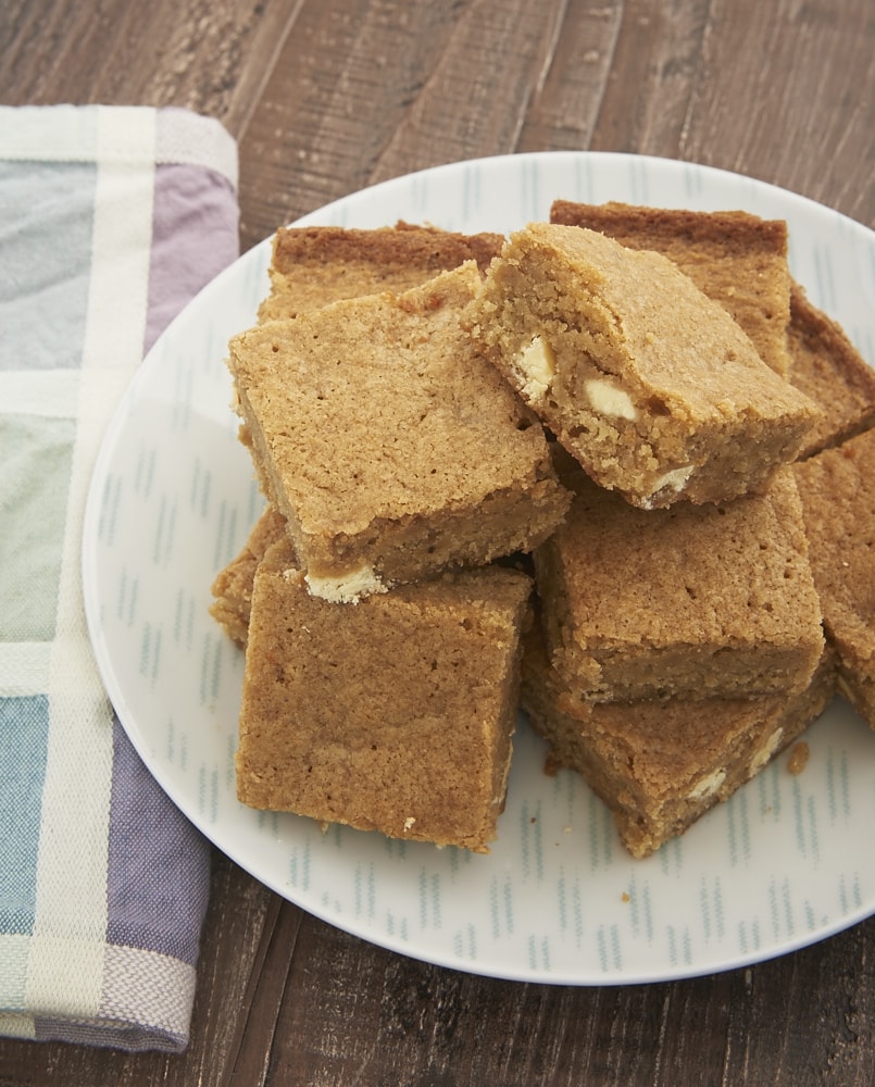 Spiced White Chocolate Blondies