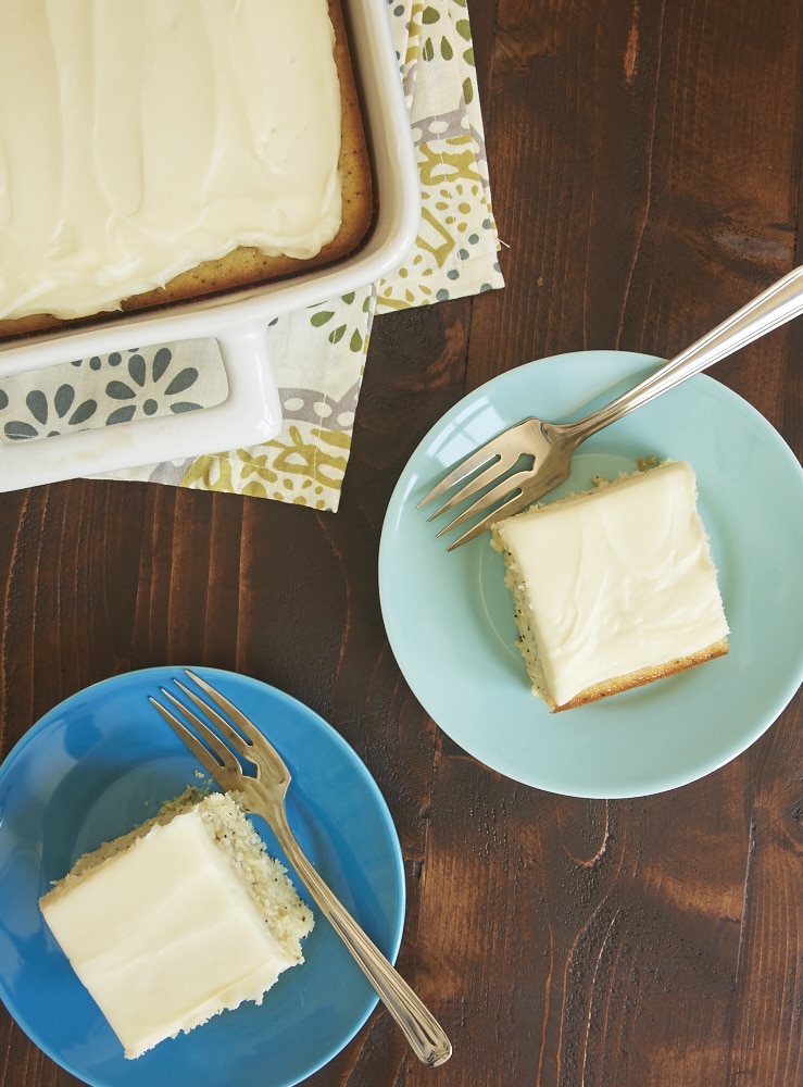 Lemon Poppy Seed Cake is a sweet, tart, moist, amazingly delicious cake. Such a bright, happy flavor! - Bake or Break