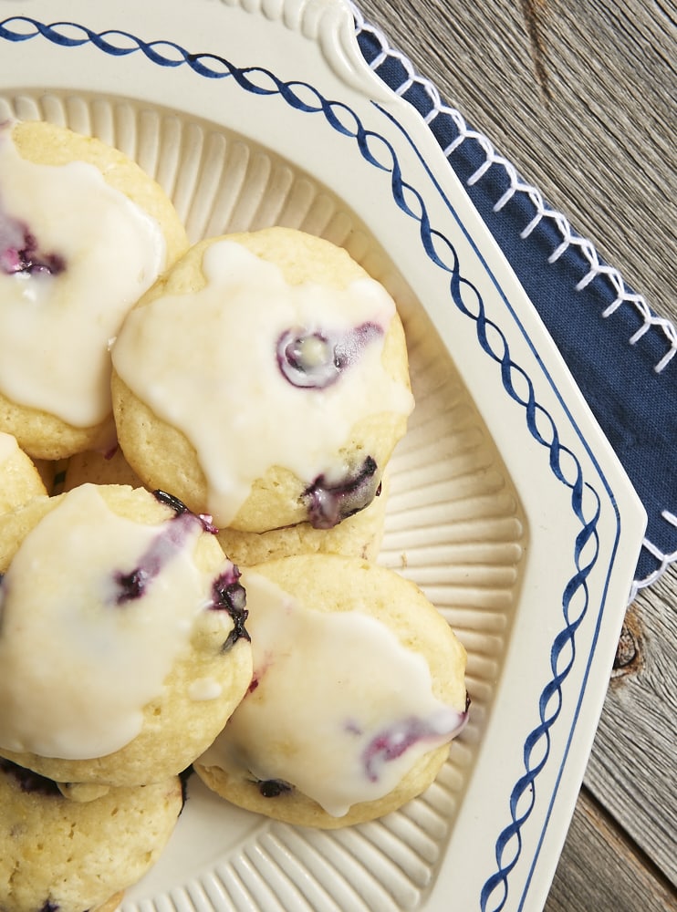 Blueberry Lemon Cookies are soft, cake-like cookies studded with fresh blueberries and bursting with big lemon flavor! - Bake or Break